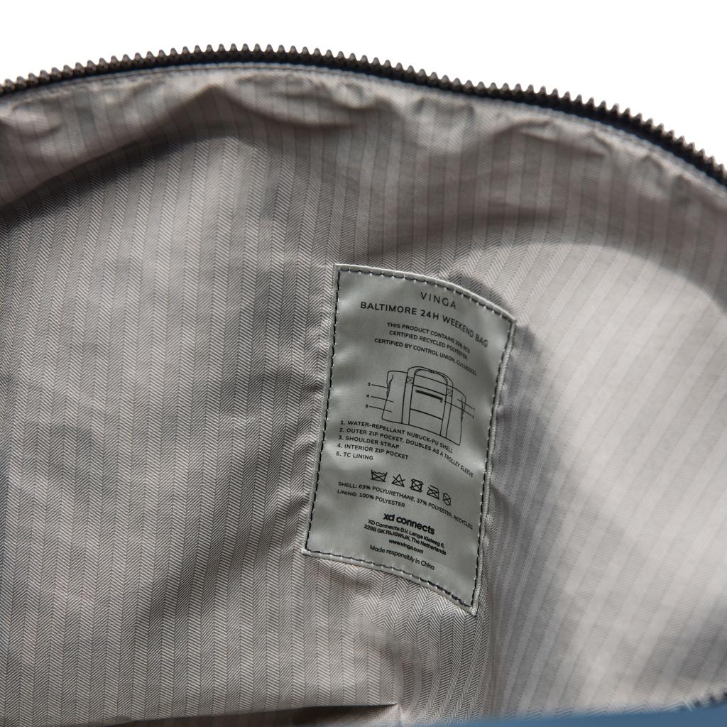 VINGA Baltimore RCS 24h weekend bag navy