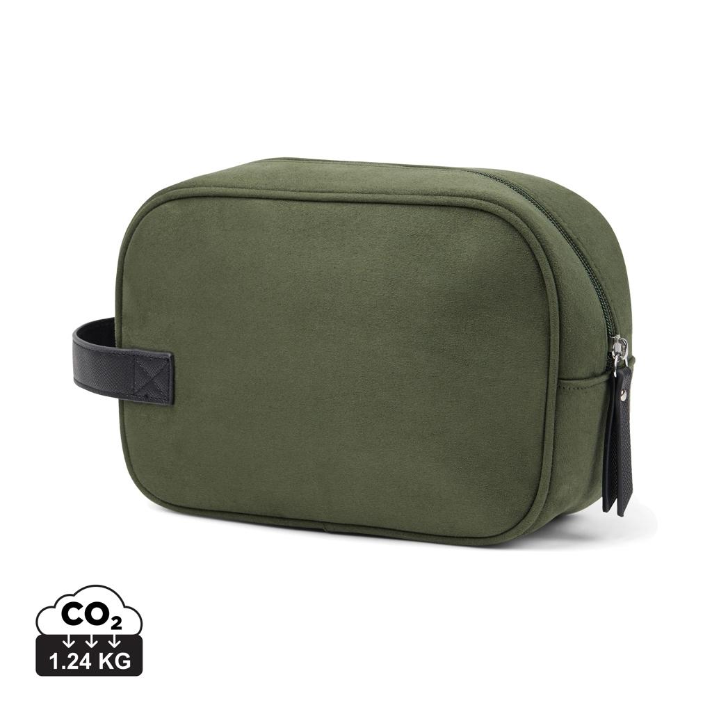 VINGA Marlow RCS recycled polyester toiletry bag green