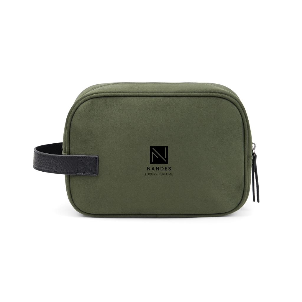 VINGA Marlow RCS recycled polyester toiletry bag green
