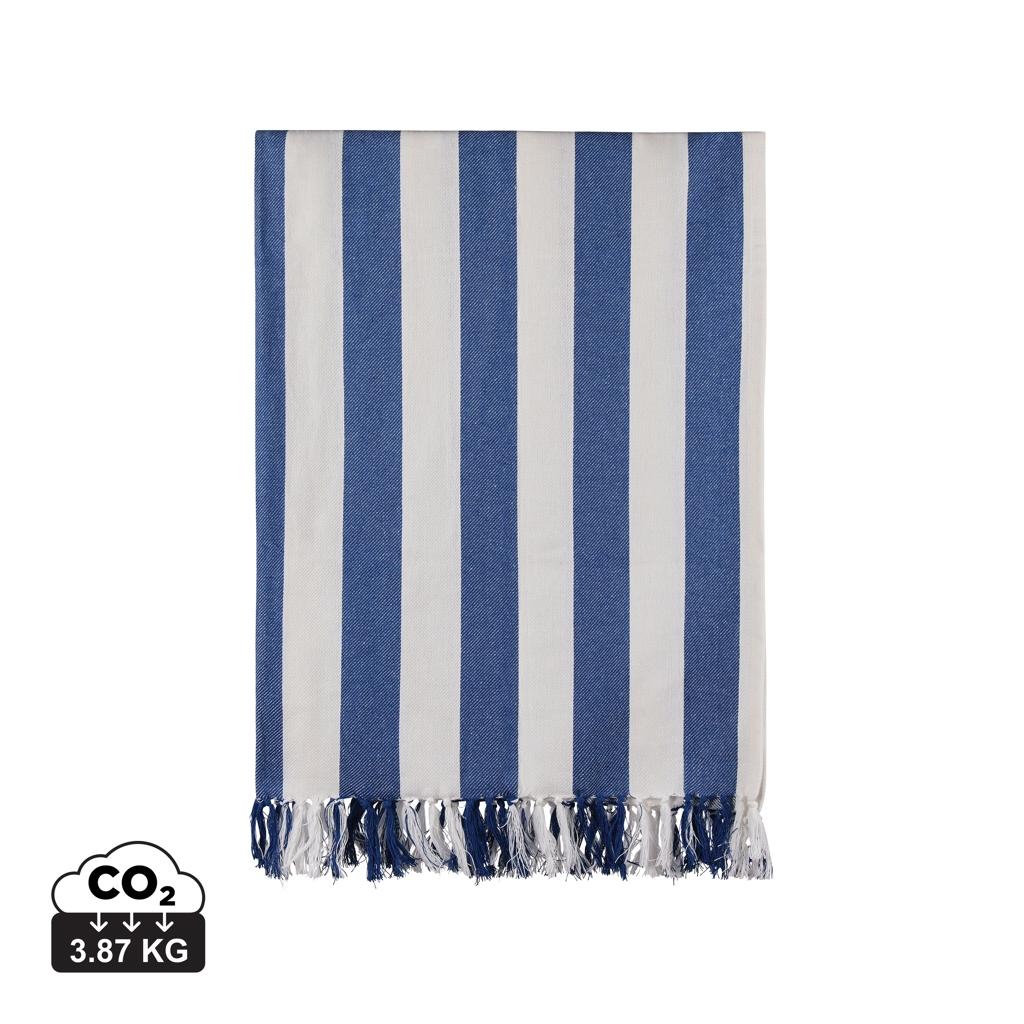 VINGA Ornos GRS recycled cotton hammam towel blue