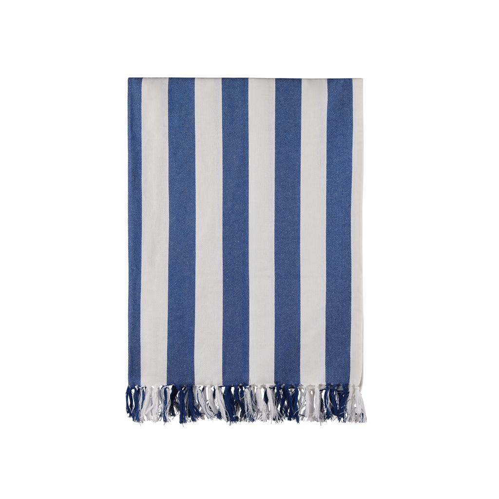 VINGA Ornos GRS recycled cotton hammam towel blue