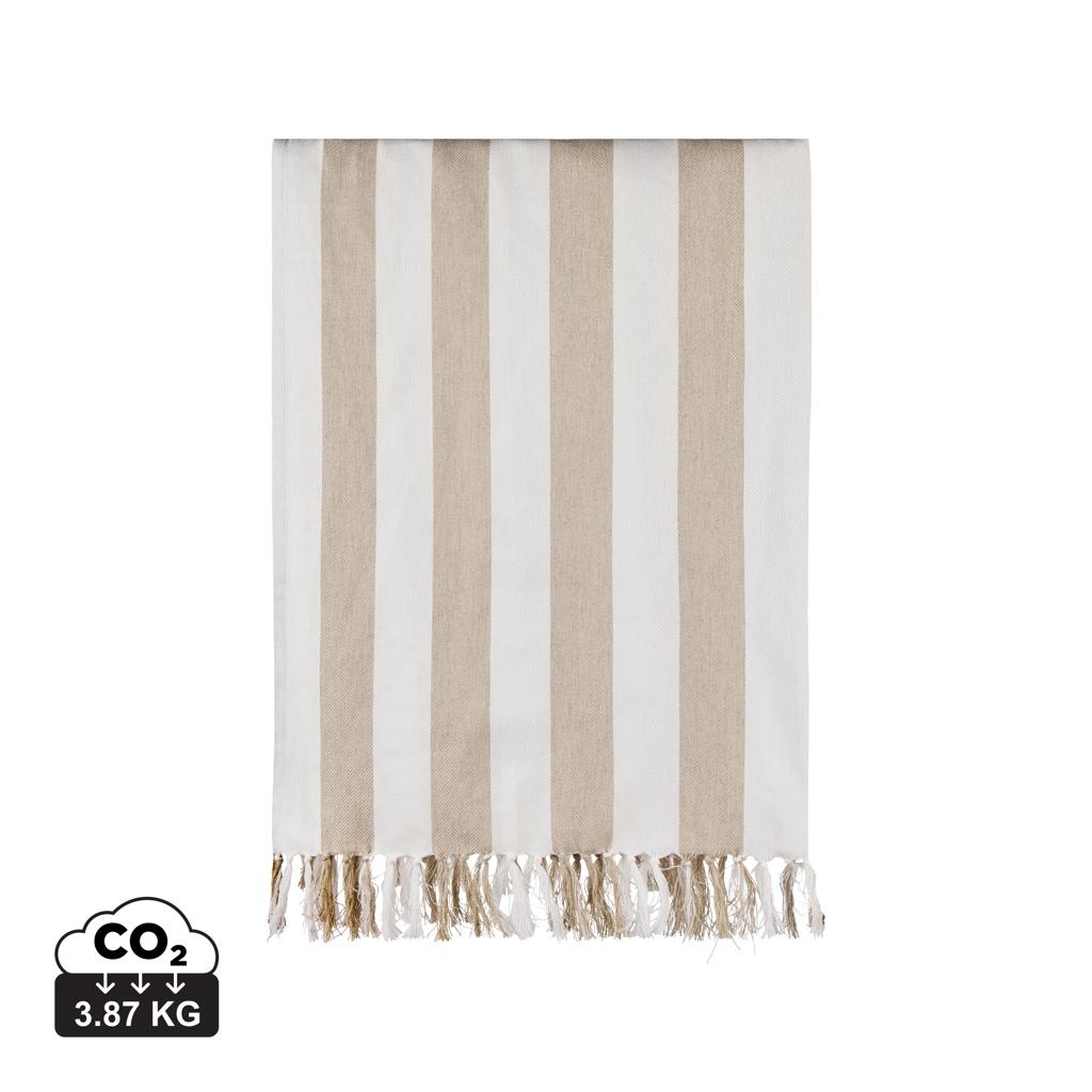 VINGA Ornos GRS recycled cotton hammam towel beige
