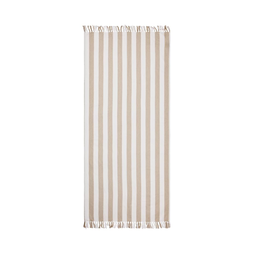 VINGA Ornos GRS recycled cotton hammam towel beige