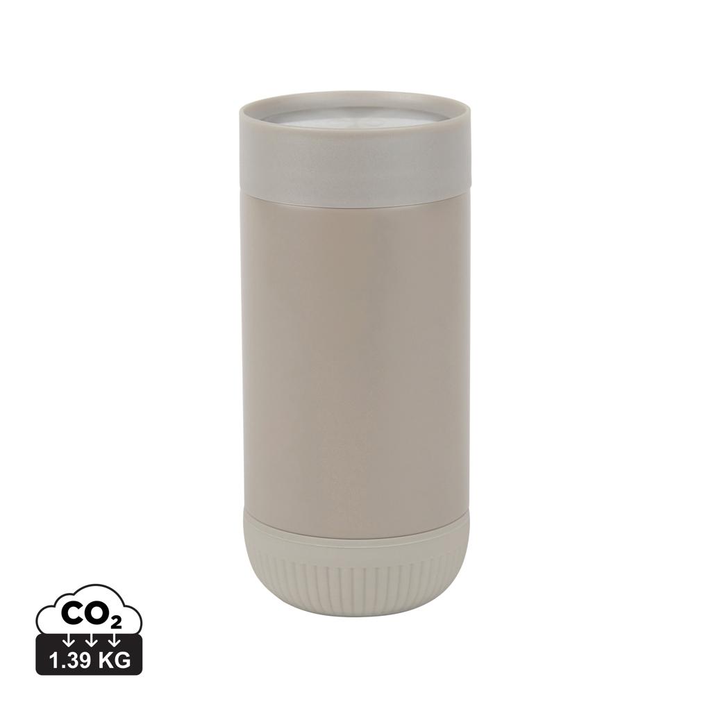 VINGA Erie RCS recycled SS push mug 350 ML grey