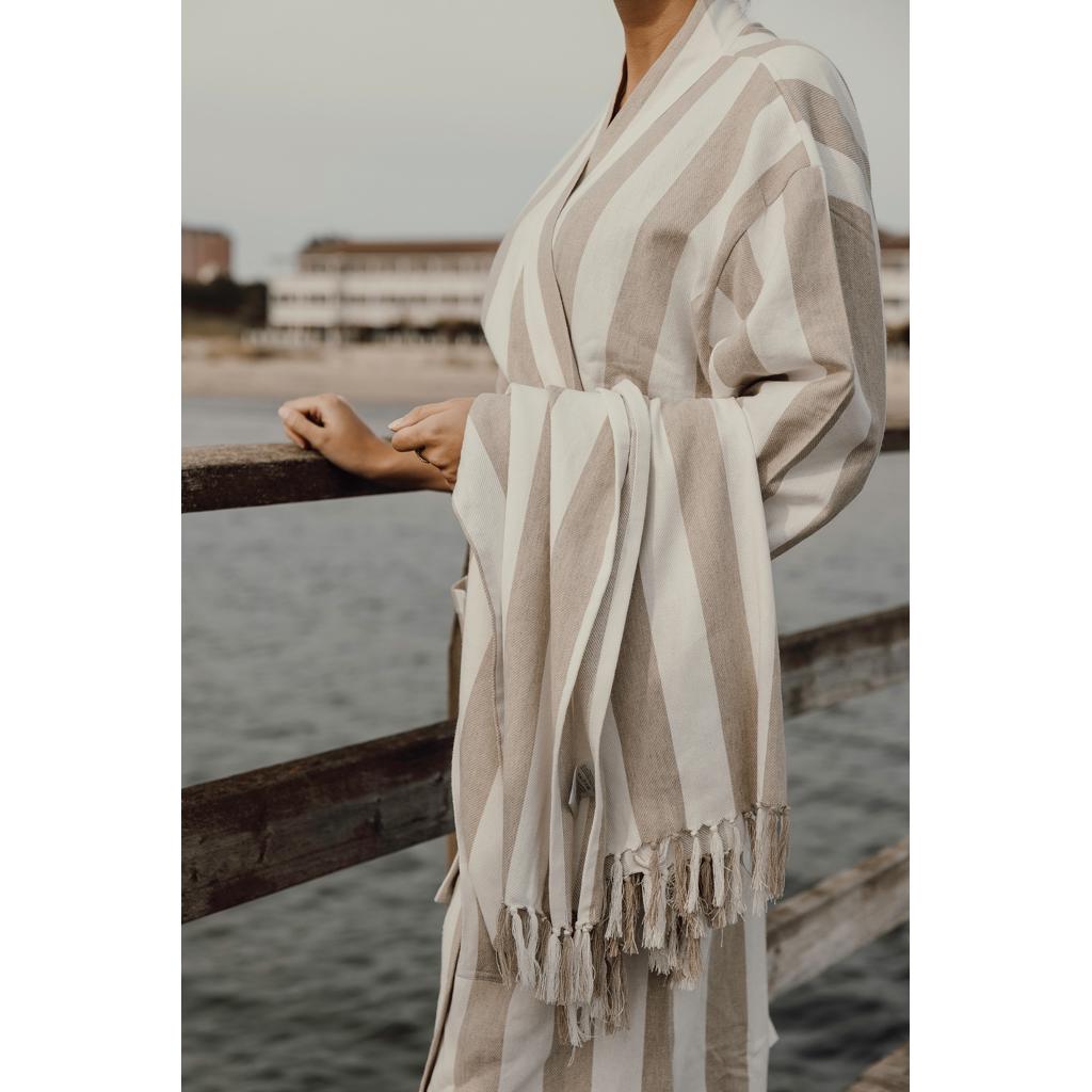 VINGA Ornos GRS hammam robe L/XL beige