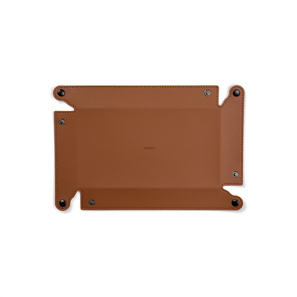 VINGA Timo PU RCS RPET tray brown