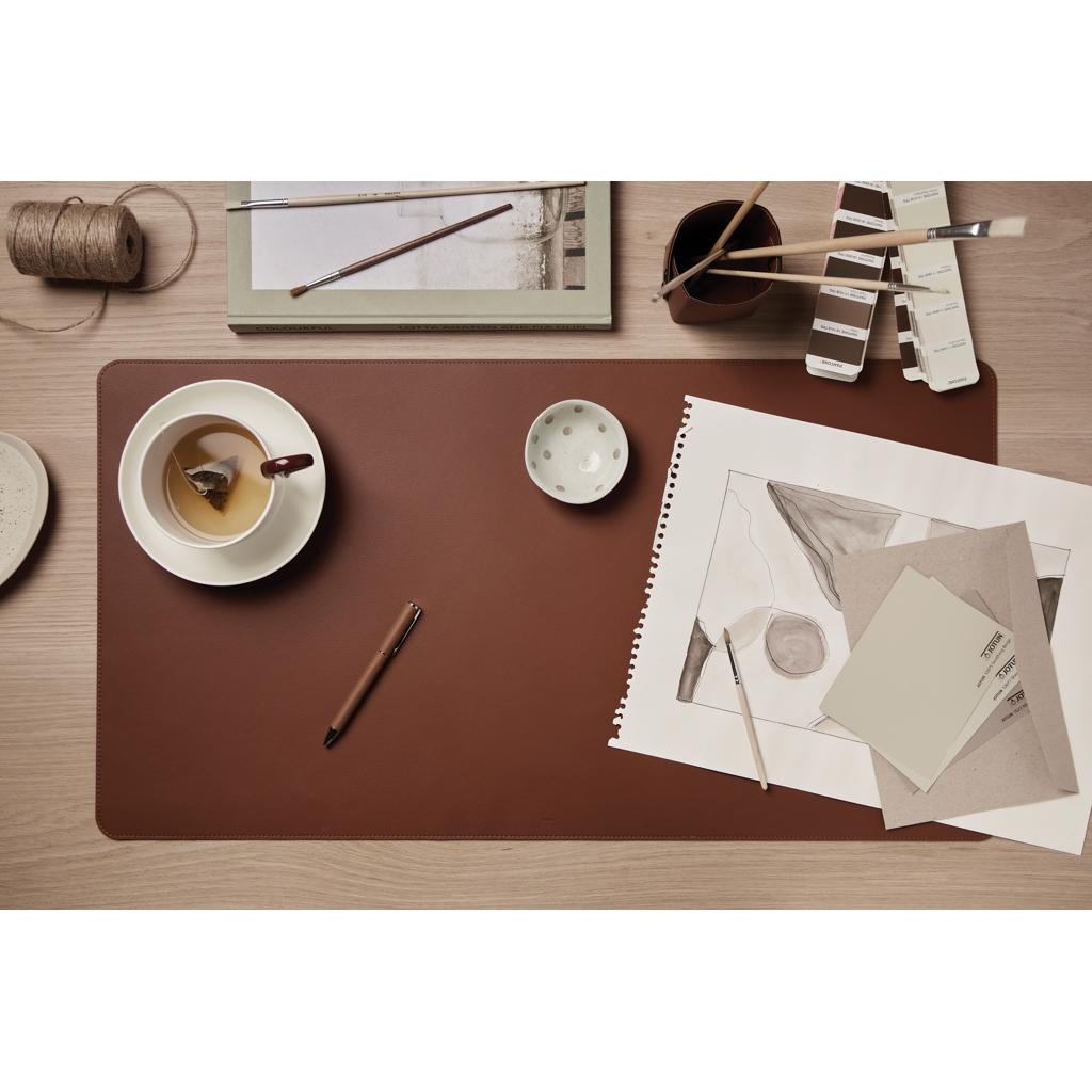 VINGA Timo PU RCS RPET desk pad brown