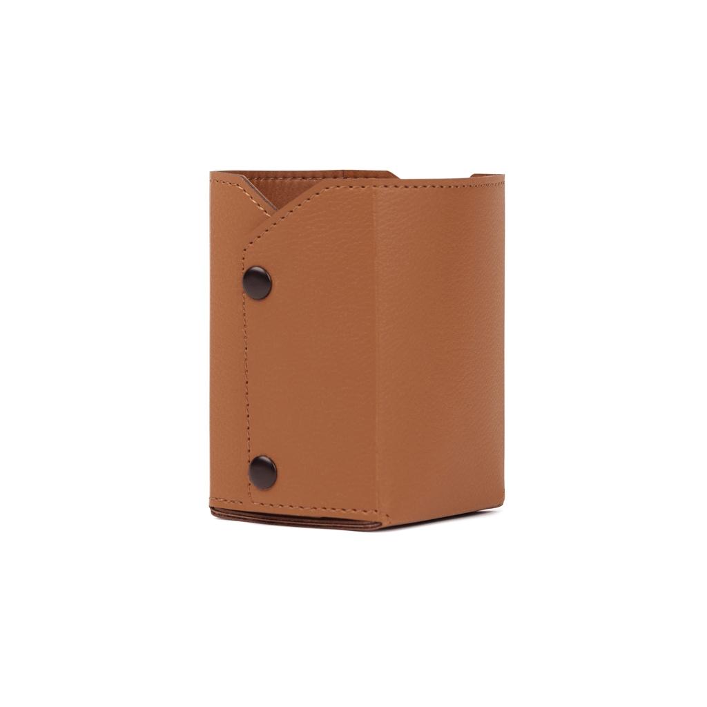 VINGA Timo PU RCS RPET pen holder brown