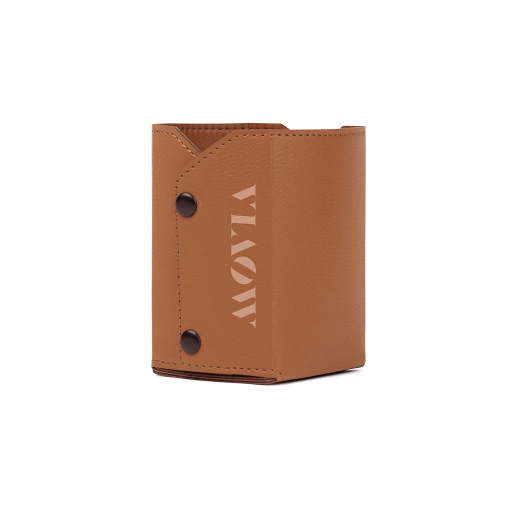 VINGA Timo PU RCS RPET pen holder brown