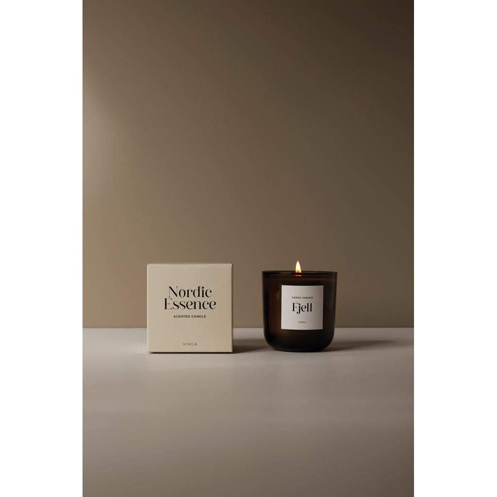 Nordic essence scented candle large white