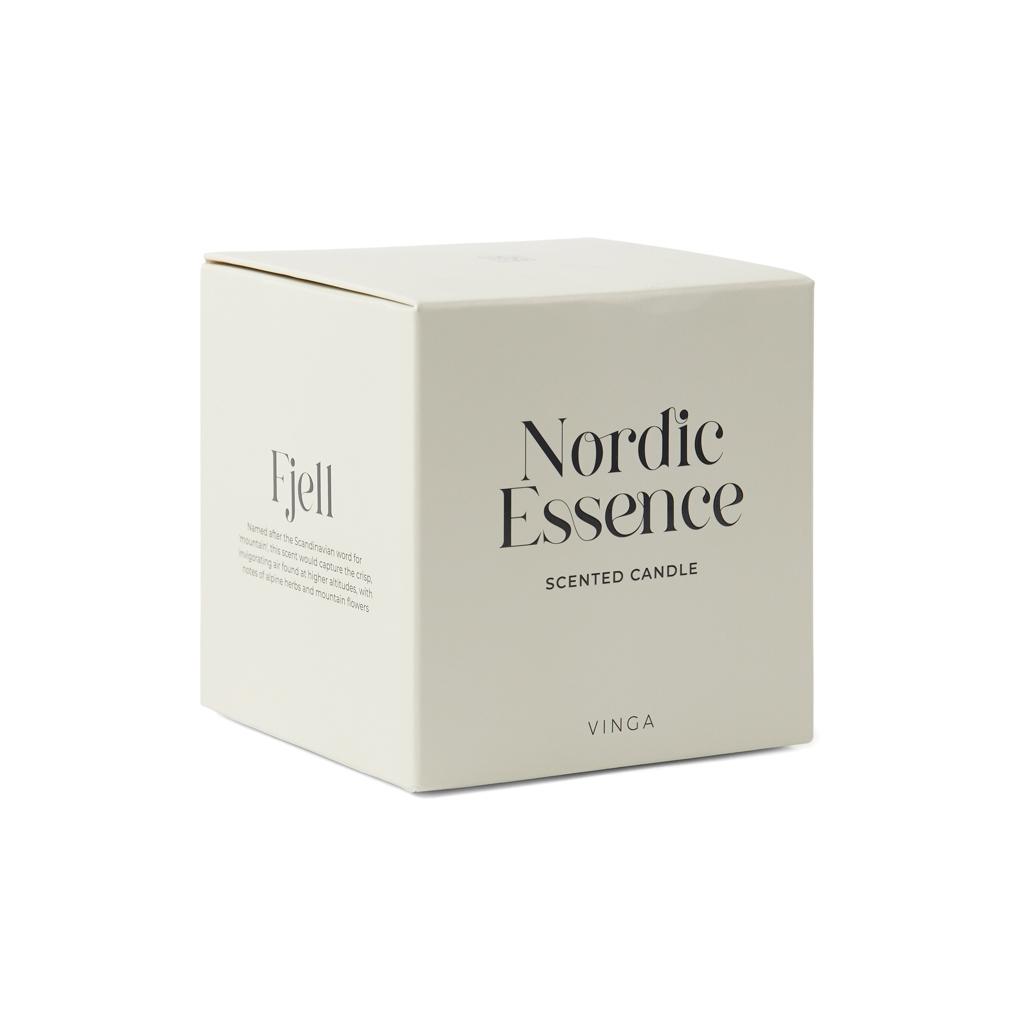 Nordic essence scented candle large white