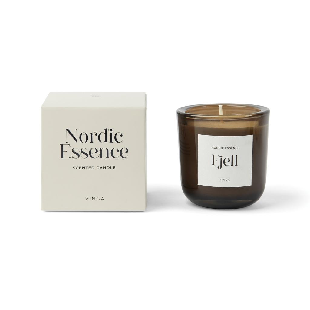 Nordic essence scented candle small white