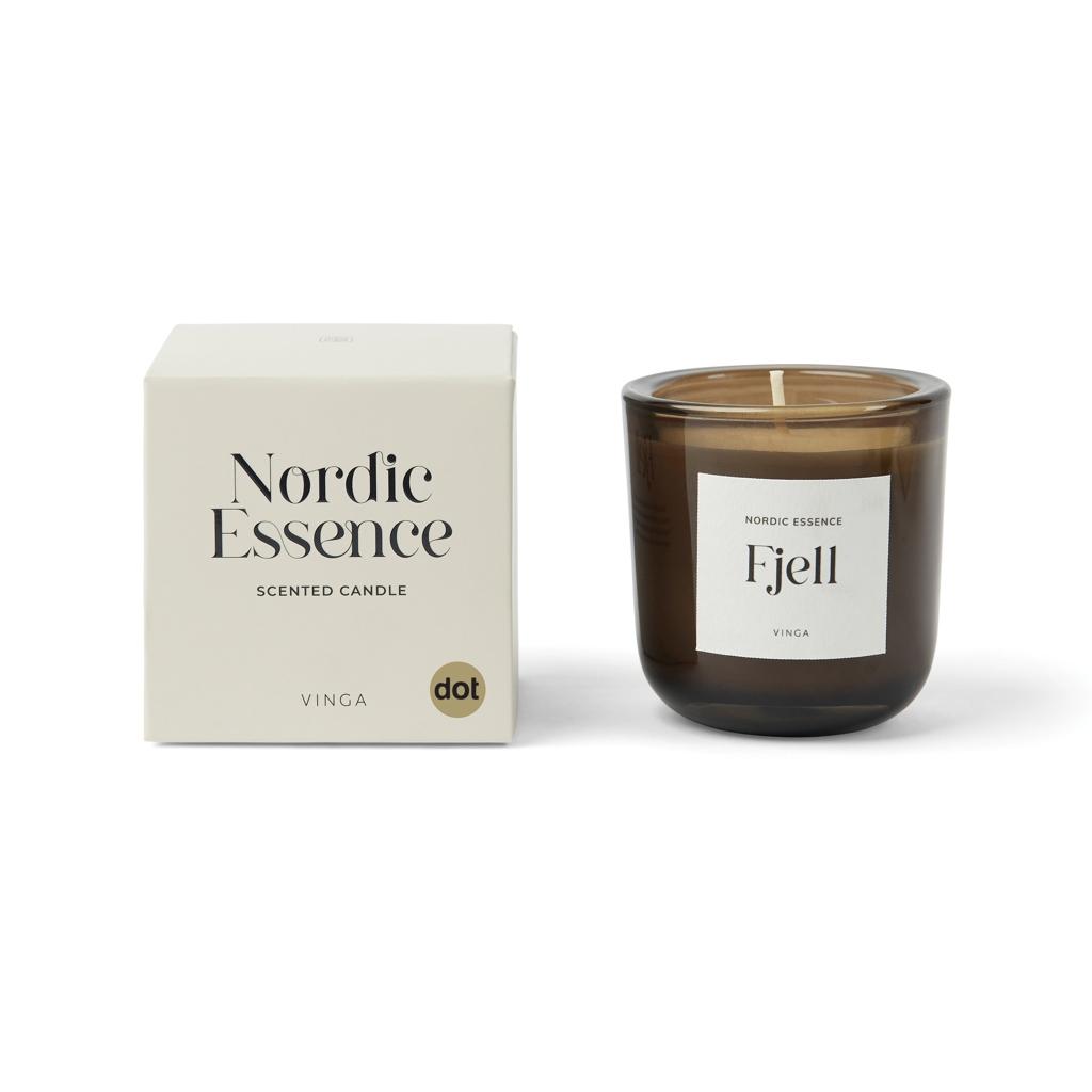 Nordic essence scented candle small white