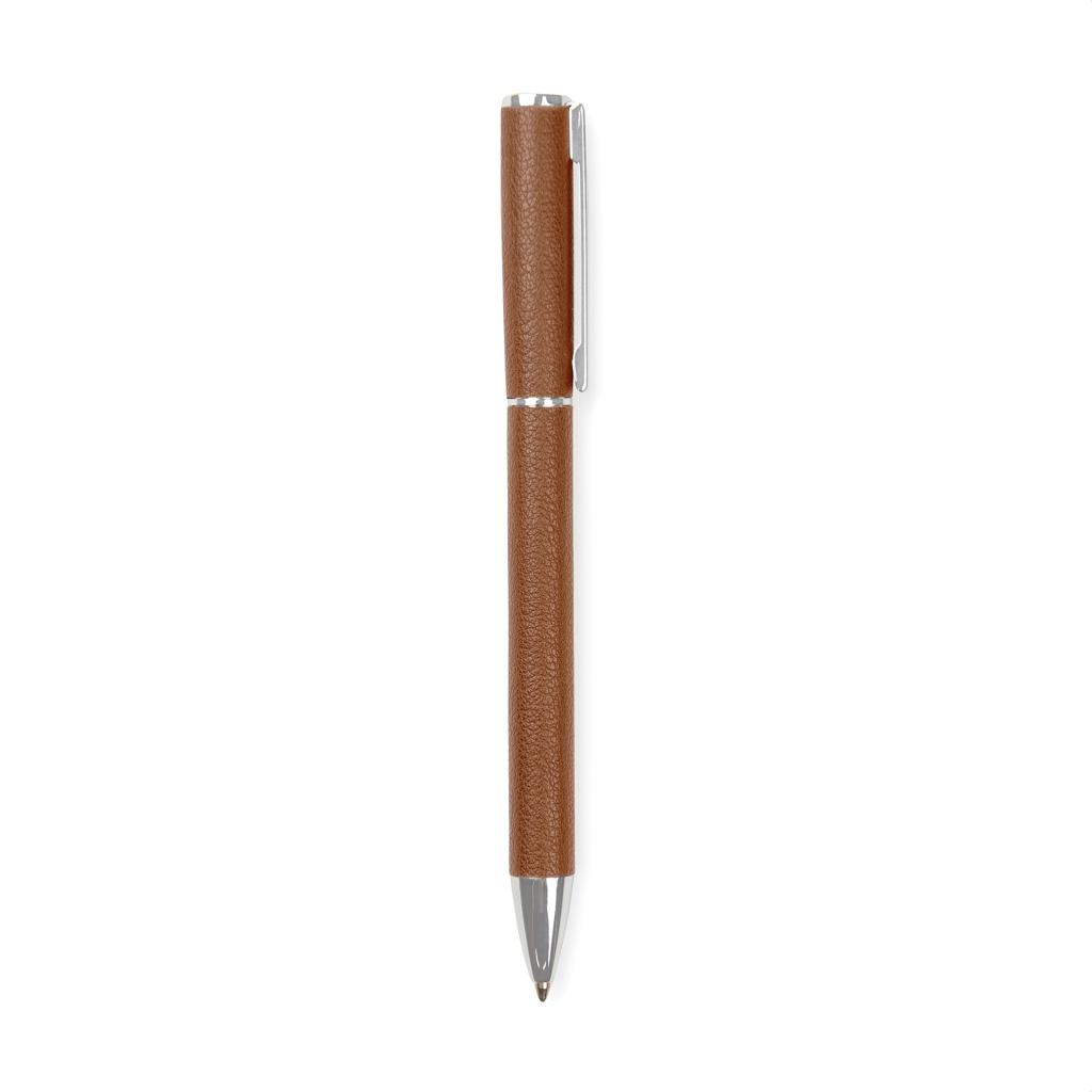 VINGA Timo RCS recycled aluminium pen brown