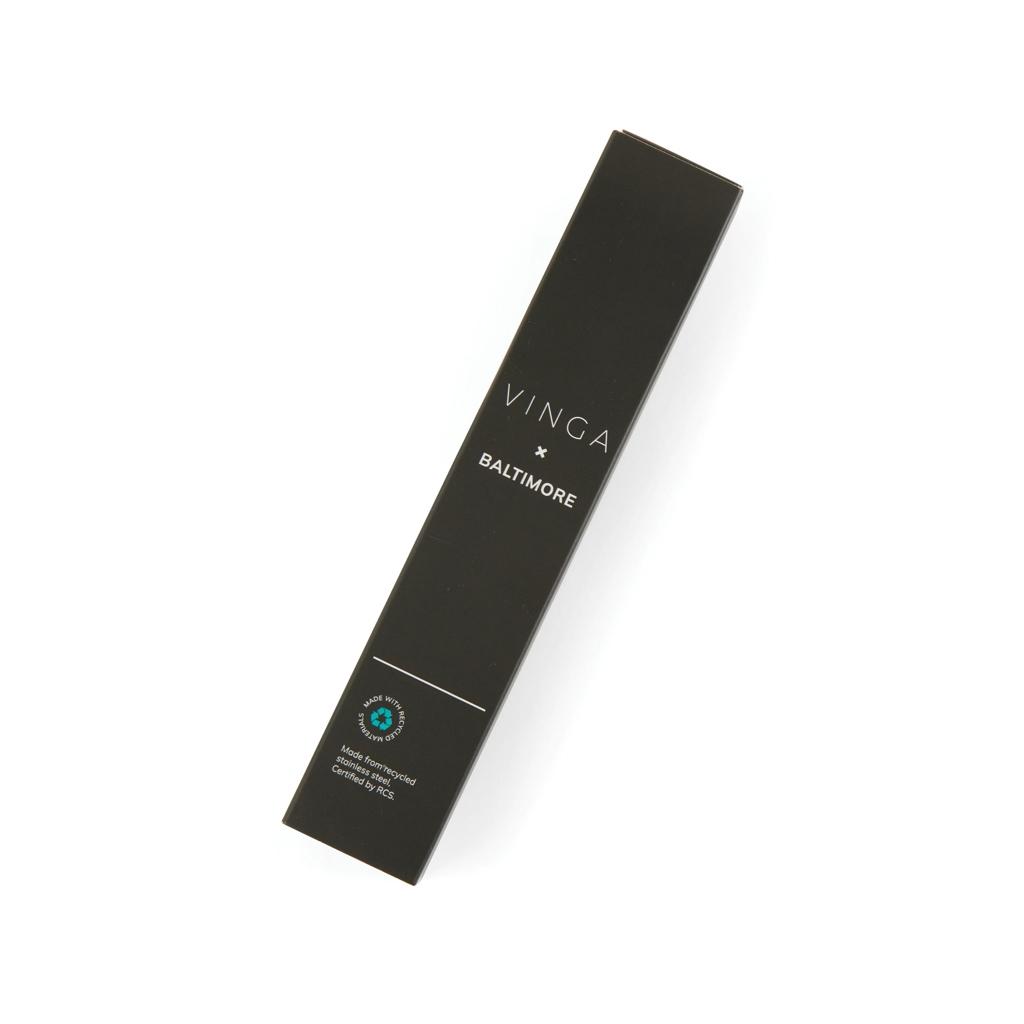 VINGA Baltimore RCS recycled SS pen green
