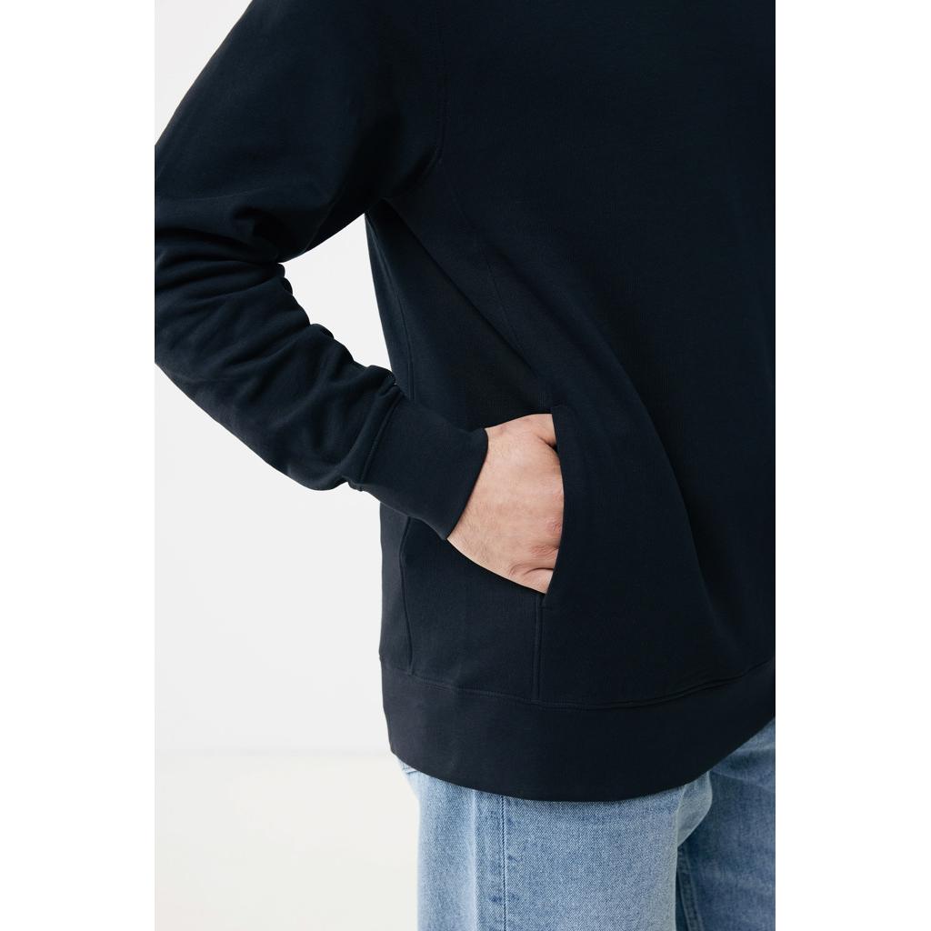 Iqoniq Yengo recycled cotton hoodie with sidepockets black XS