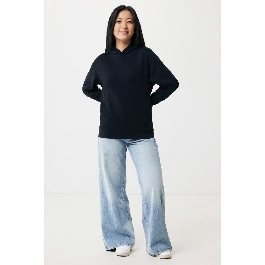 Iqoniq Yengo recycled cotton hoodie with sidepockets black XS