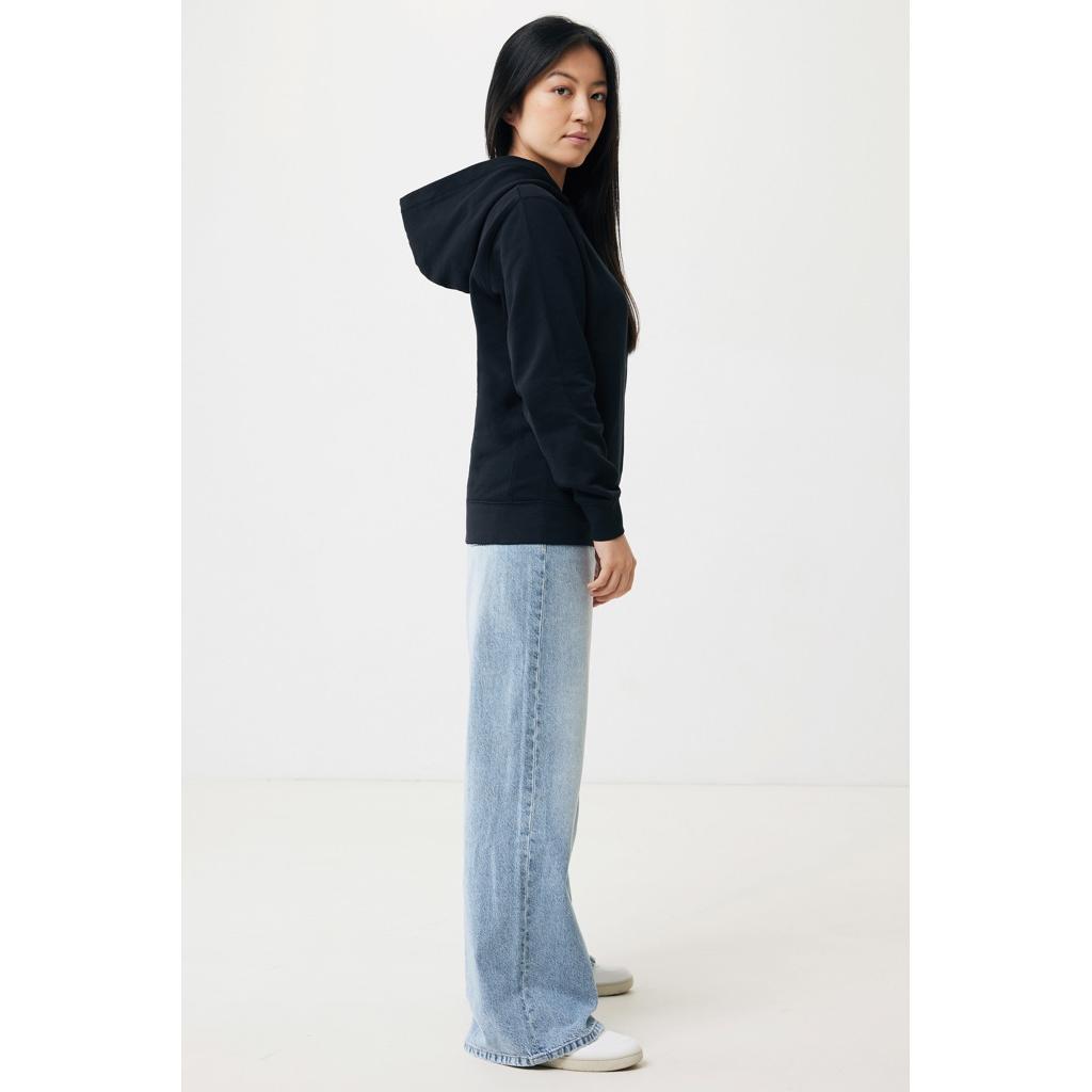 Iqoniq Yengo recycled cotton hoodie with sidepockets black XS