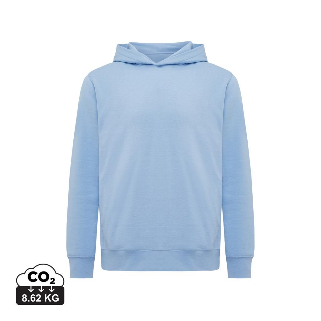 Iqoniq Yengo recycled cotton hoodie with sidepockets sky blue 2XS