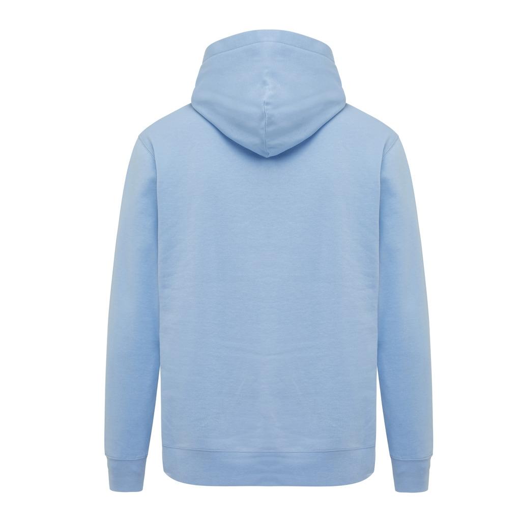 Iqoniq Yengo recycled cotton hoodie with sidepockets sky blue 3XL