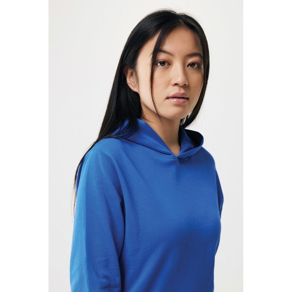 Iqoniq Yengo recycled cotton hoodie with sidepockets royal blue M