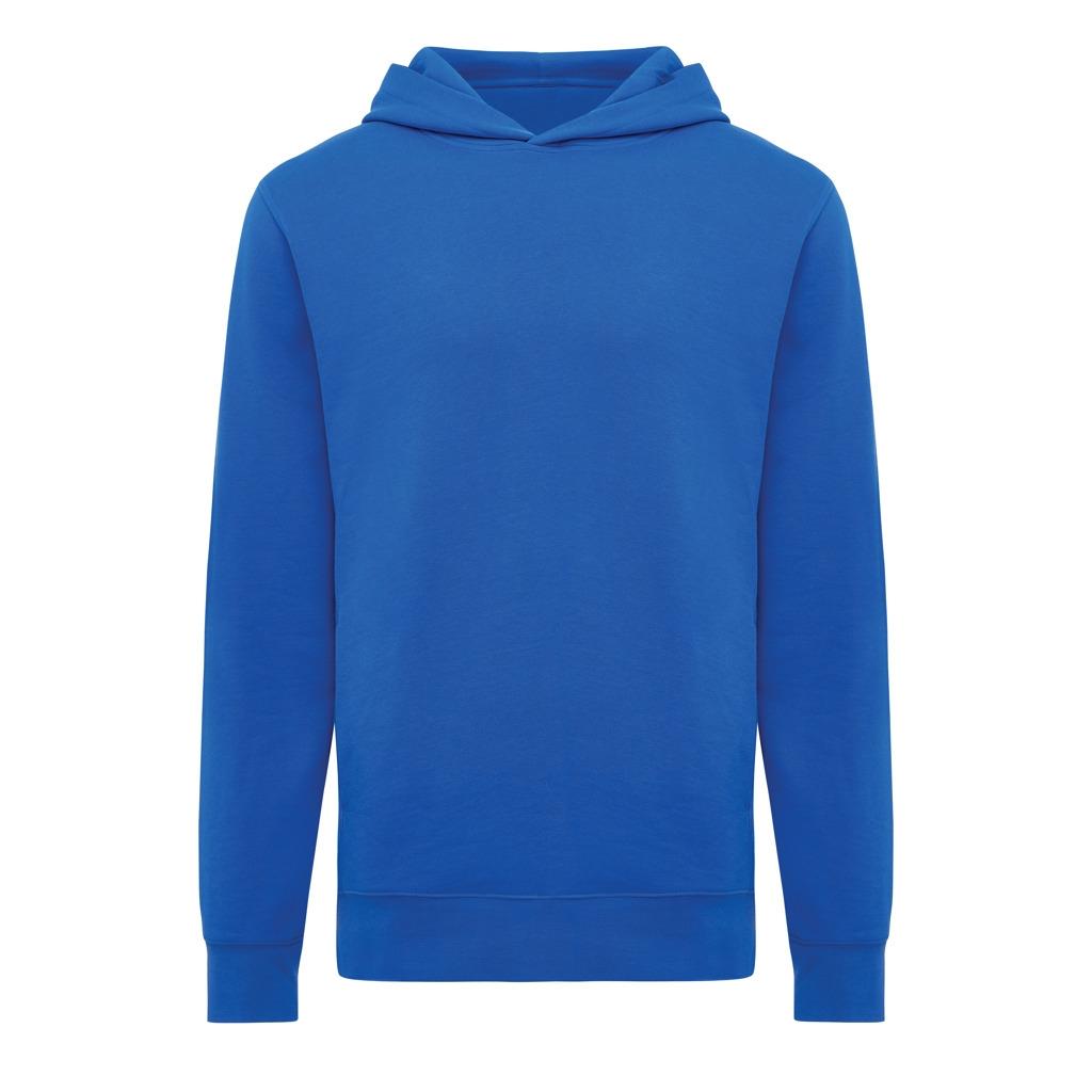 Iqoniq Yengo recycled cotton hoodie with sidepockets royal blue M