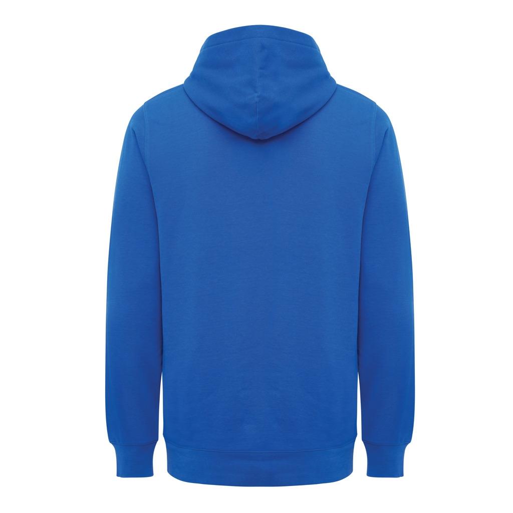 Iqoniq Yengo recycled cotton hoodie with sidepockets royal blue M