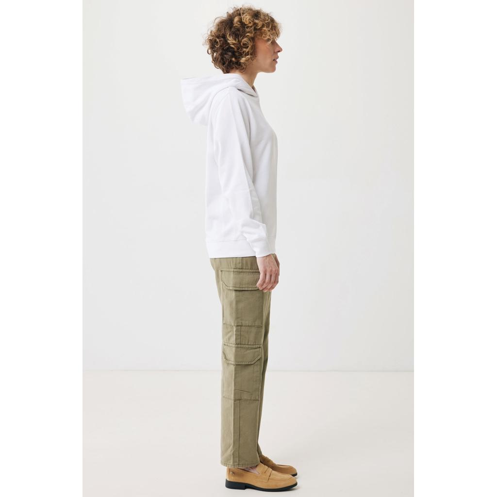 Iqoniq Yengo recycled cotton hoodie with sidepockets transparent XS