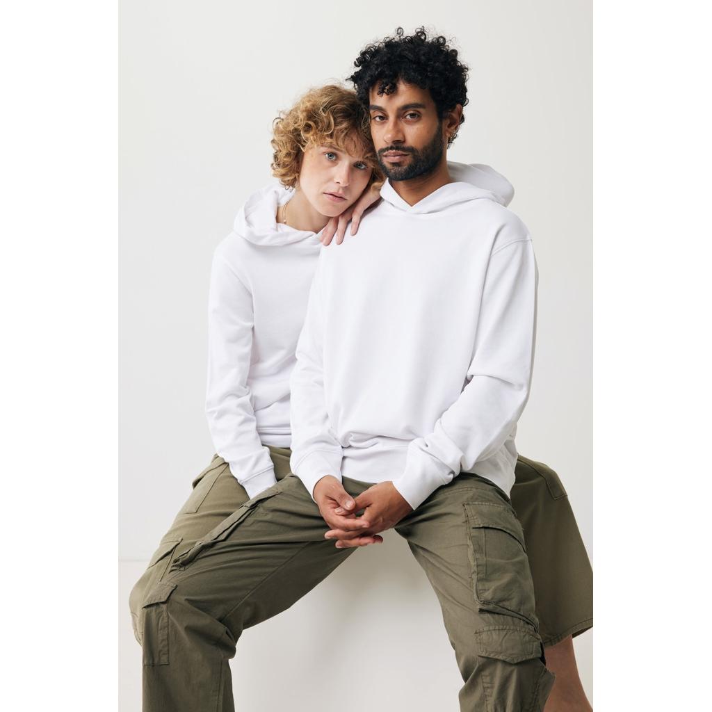 Iqoniq Yengo recycled cotton hoodie with sidepockets transparent XS