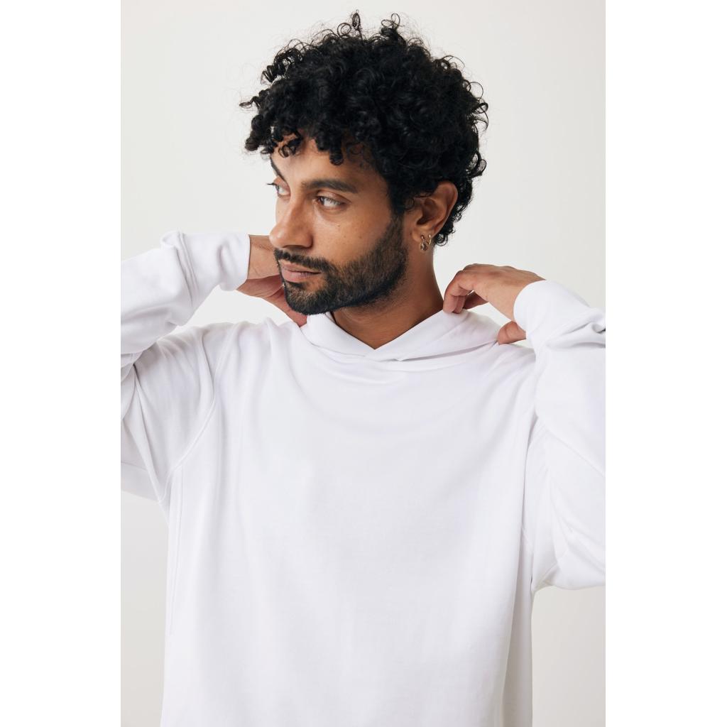 Iqoniq Yengo recycled cotton hoodie with sidepockets transparent XS