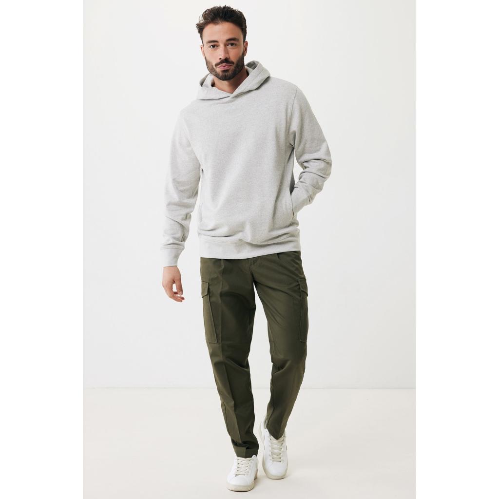 Iqoniq Yengo recycled cotton hoodie with sidepockets light heather grey S