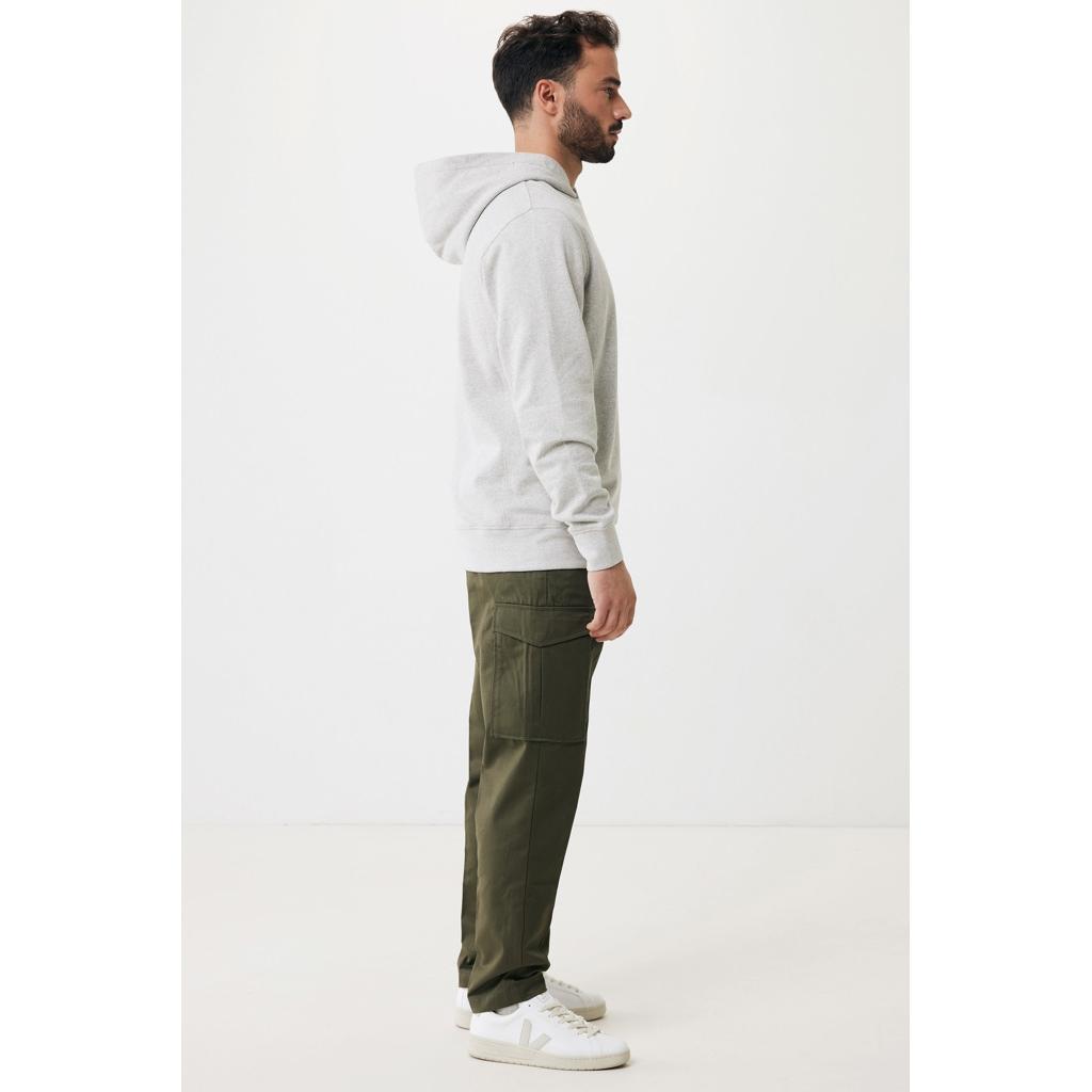 Iqoniq Yengo recycled cotton hoodie with sidepockets light heather grey 3XL