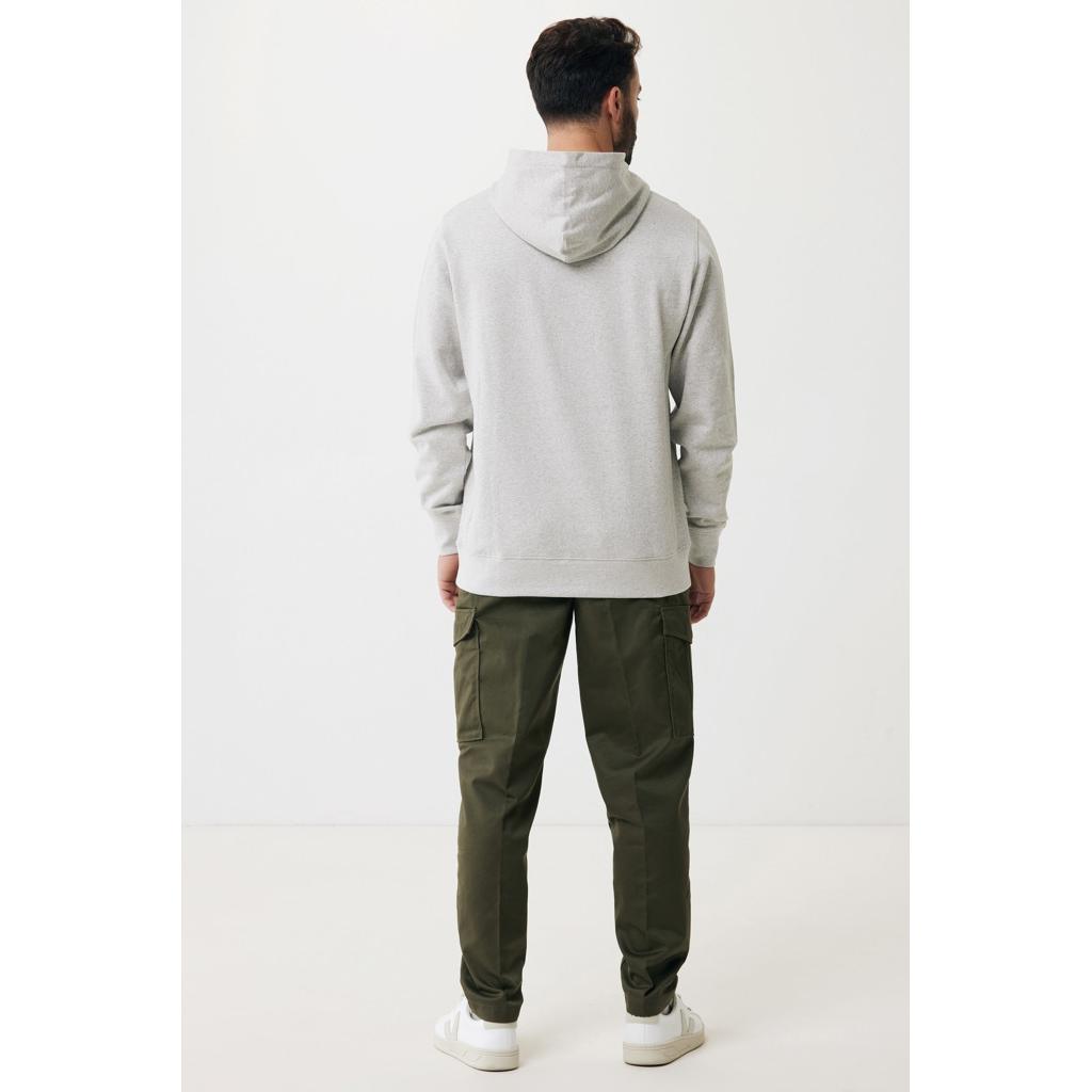 Iqoniq Yengo recycled cotton hoodie with sidepockets light heather grey 3XL