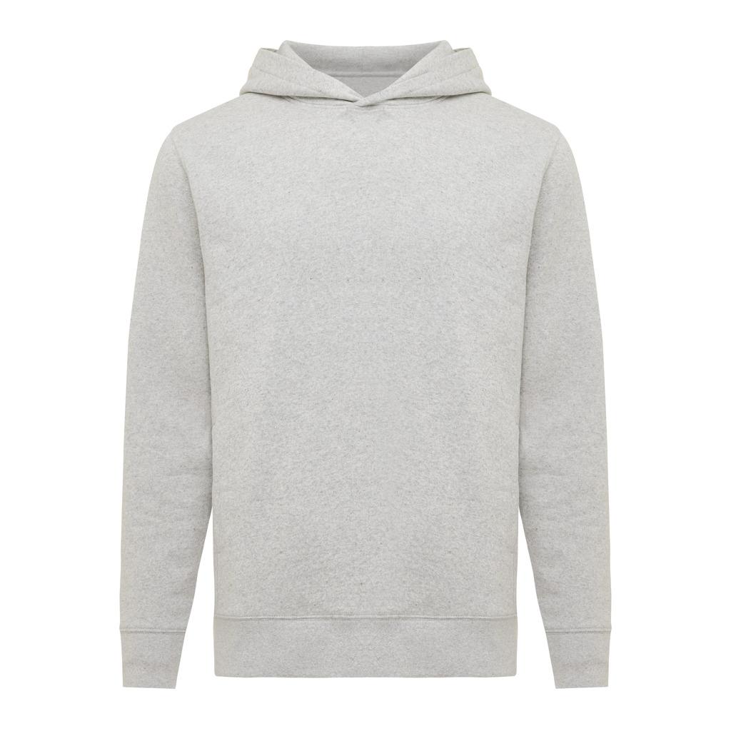 Iqoniq Yengo recycled cotton hoodie with sidepockets light heather grey S