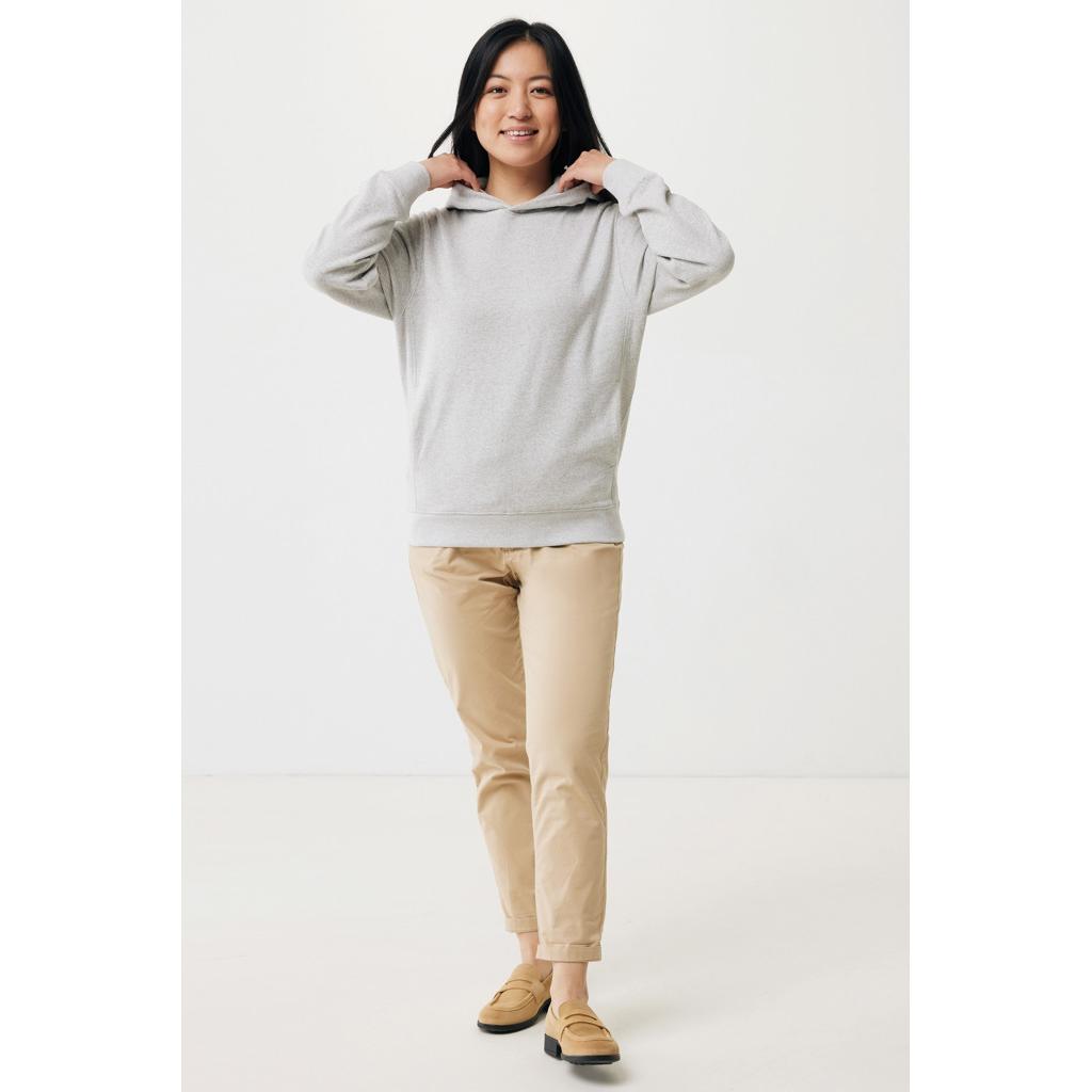 Iqoniq Yengo recycled cotton hoodie with sidepockets light heather grey S