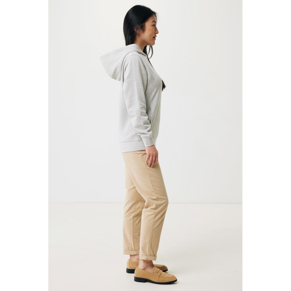 Iqoniq Yengo recycled cotton hoodie with sidepockets light heather grey S