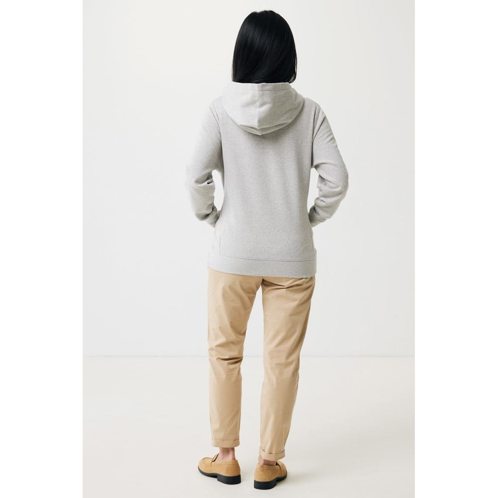 Iqoniq Yengo recycled cotton hoodie with sidepockets light heather grey 3XL