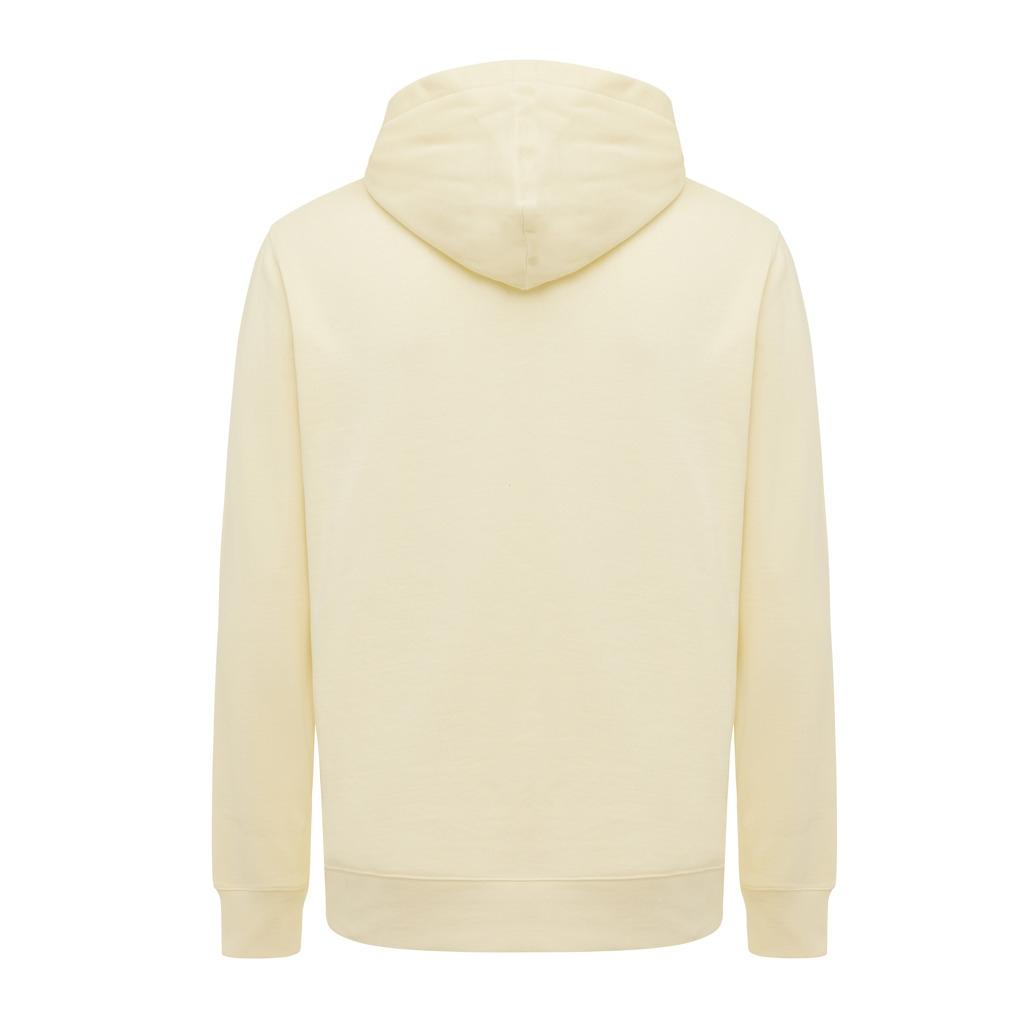 Iqoniq Yengo recycled cotton hoodie with sidepockets cream yellow XXL