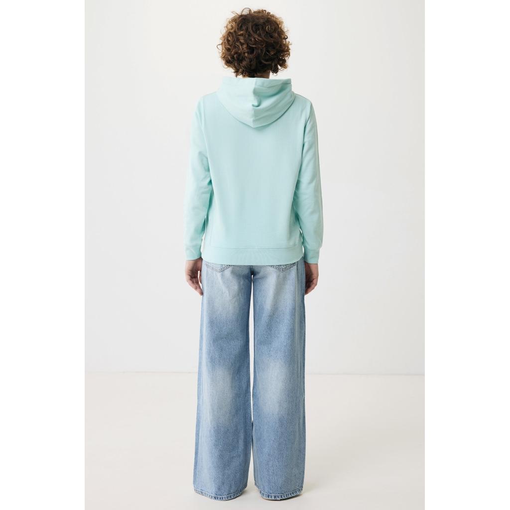 Iqoniq Yengo recycled cotton hoodie with sidepockets crushed mint 3XL
