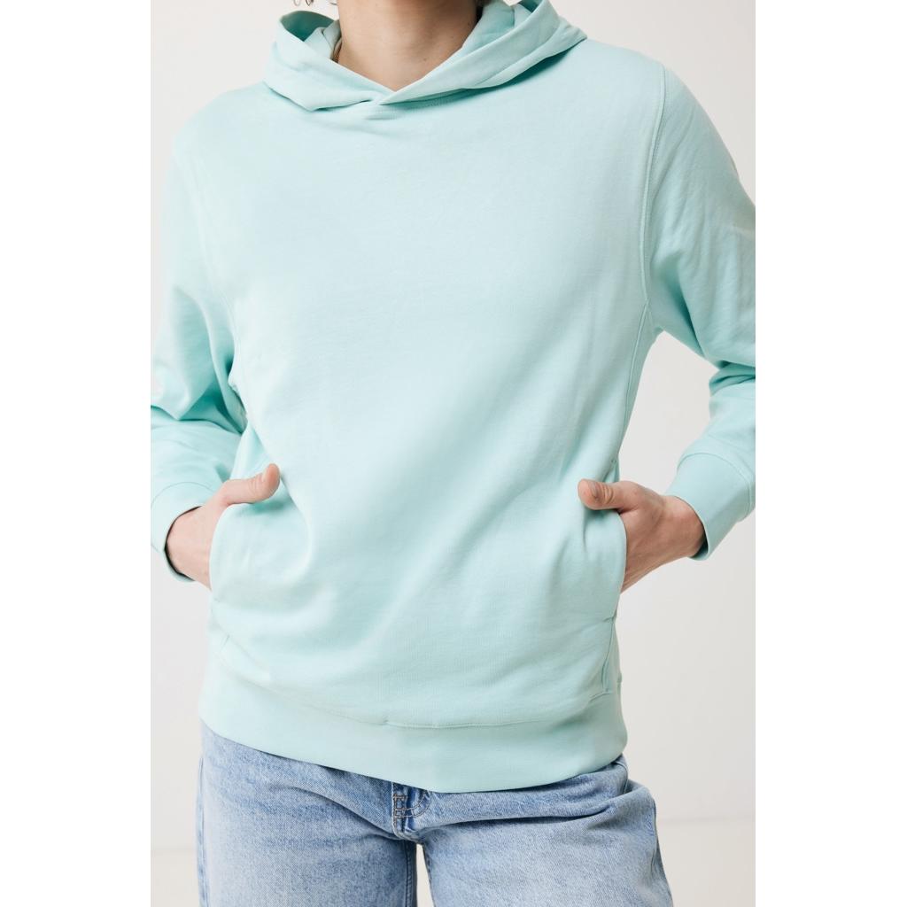 Iqoniq Yengo recycled cotton hoodie with sidepockets crushed mint 3XL