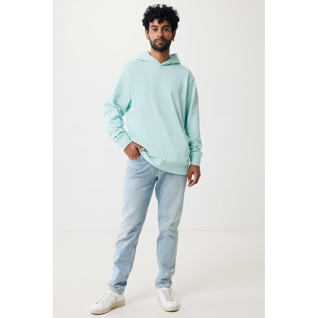 Iqoniq Yengo recycled cotton hoodie with sidepockets crushed mint 3XL
