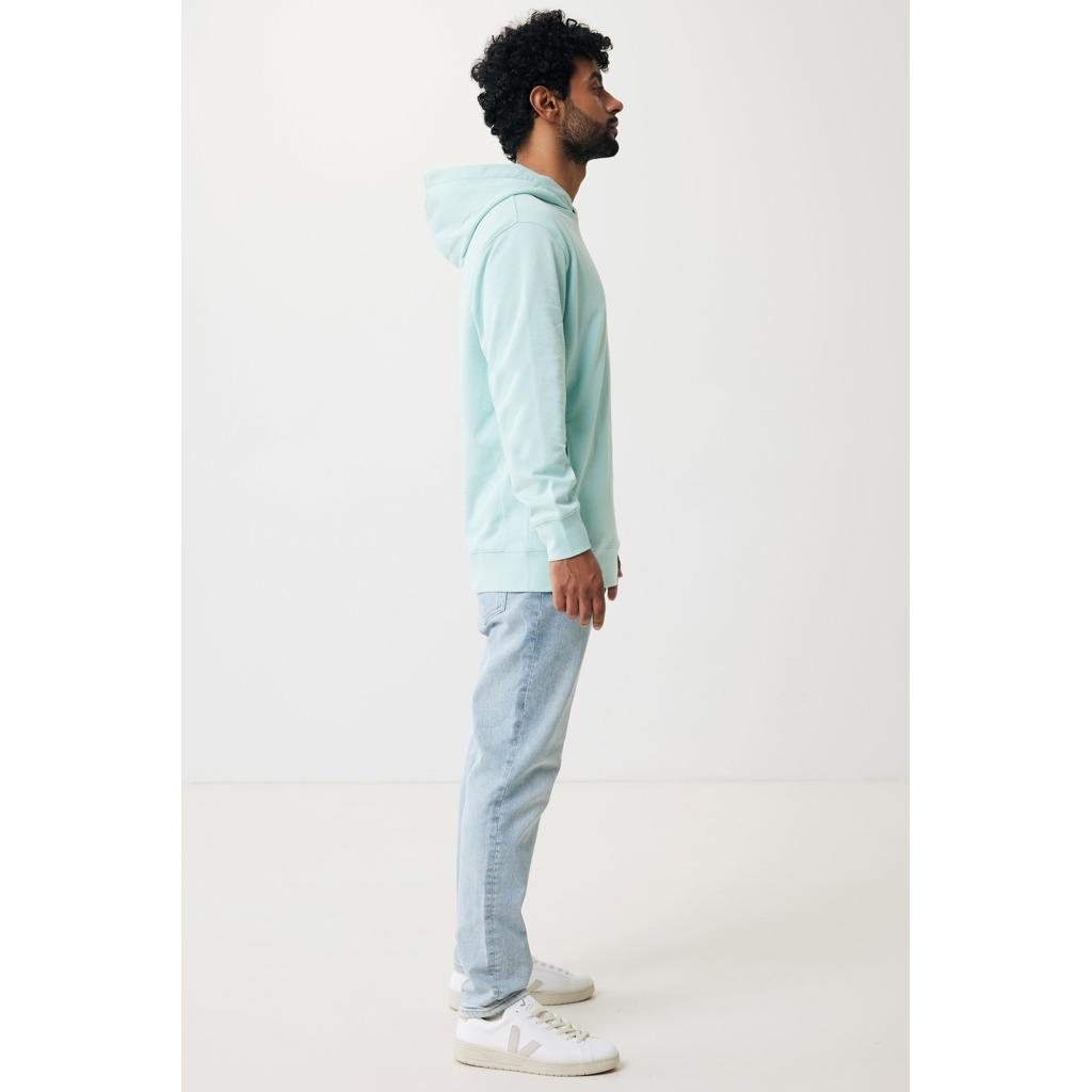 Iqoniq Yengo recycled cotton hoodie with sidepockets crushed mint 3XL