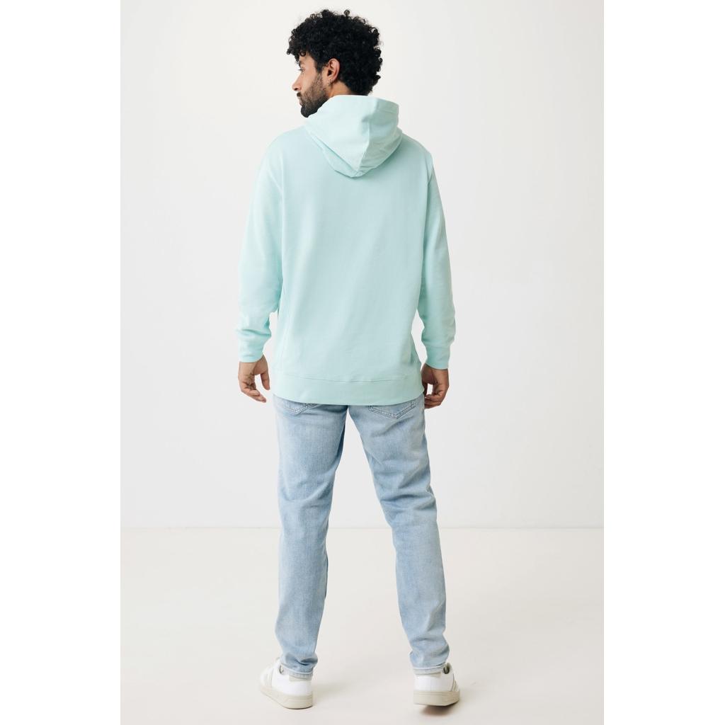 Iqoniq Yengo recycled cotton hoodie with sidepockets crushed mint 3XL