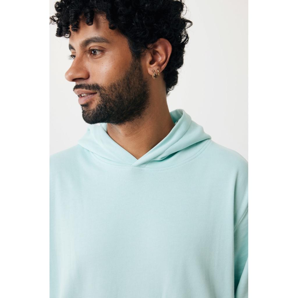 Iqoniq Yengo recycled cotton hoodie with sidepockets crushed mint 3XL