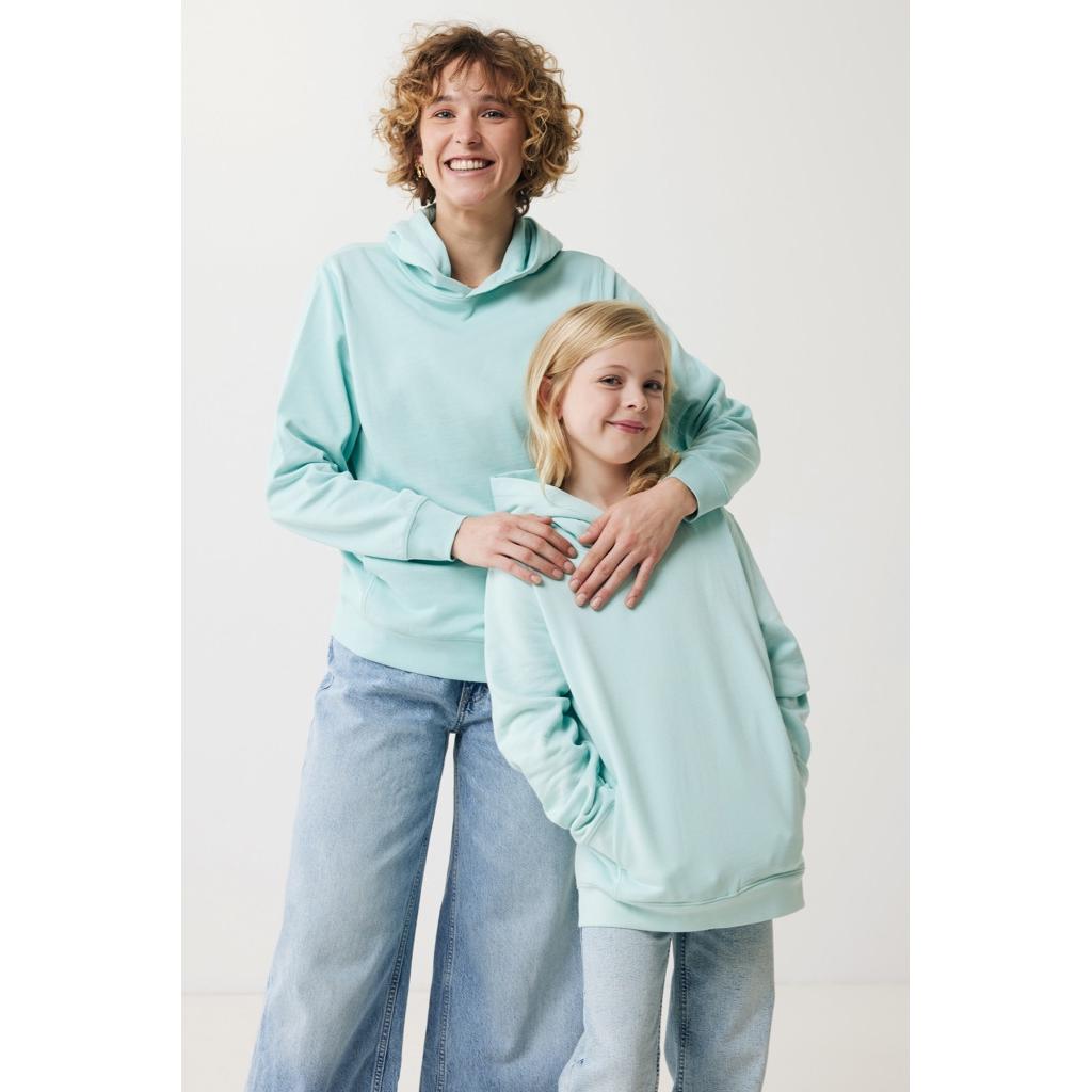 Iqoniq Yengo recycled cotton hoodie with sidepockets crushed mint 3XL