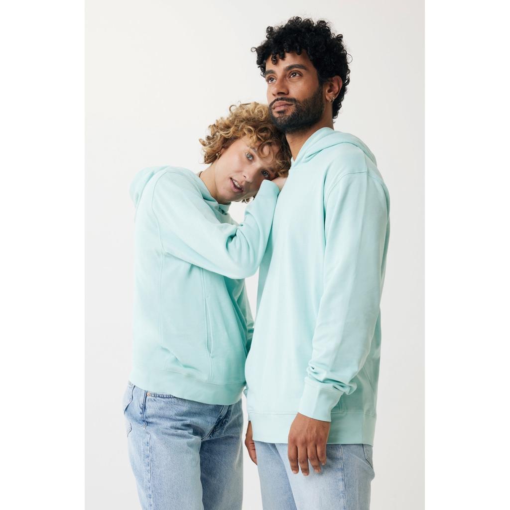 Iqoniq Yengo recycled cotton hoodie with sidepockets crushed mint 3XL