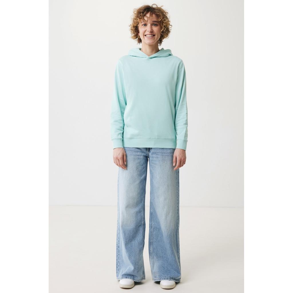 Iqoniq Yengo recycled cotton hoodie with sidepockets crushed mint 3XL