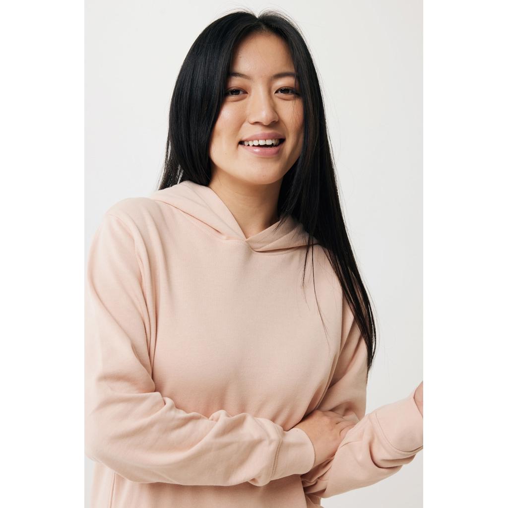 Iqoniq Yengo recycled cotton hoodie with sidepockets peach nectar XS