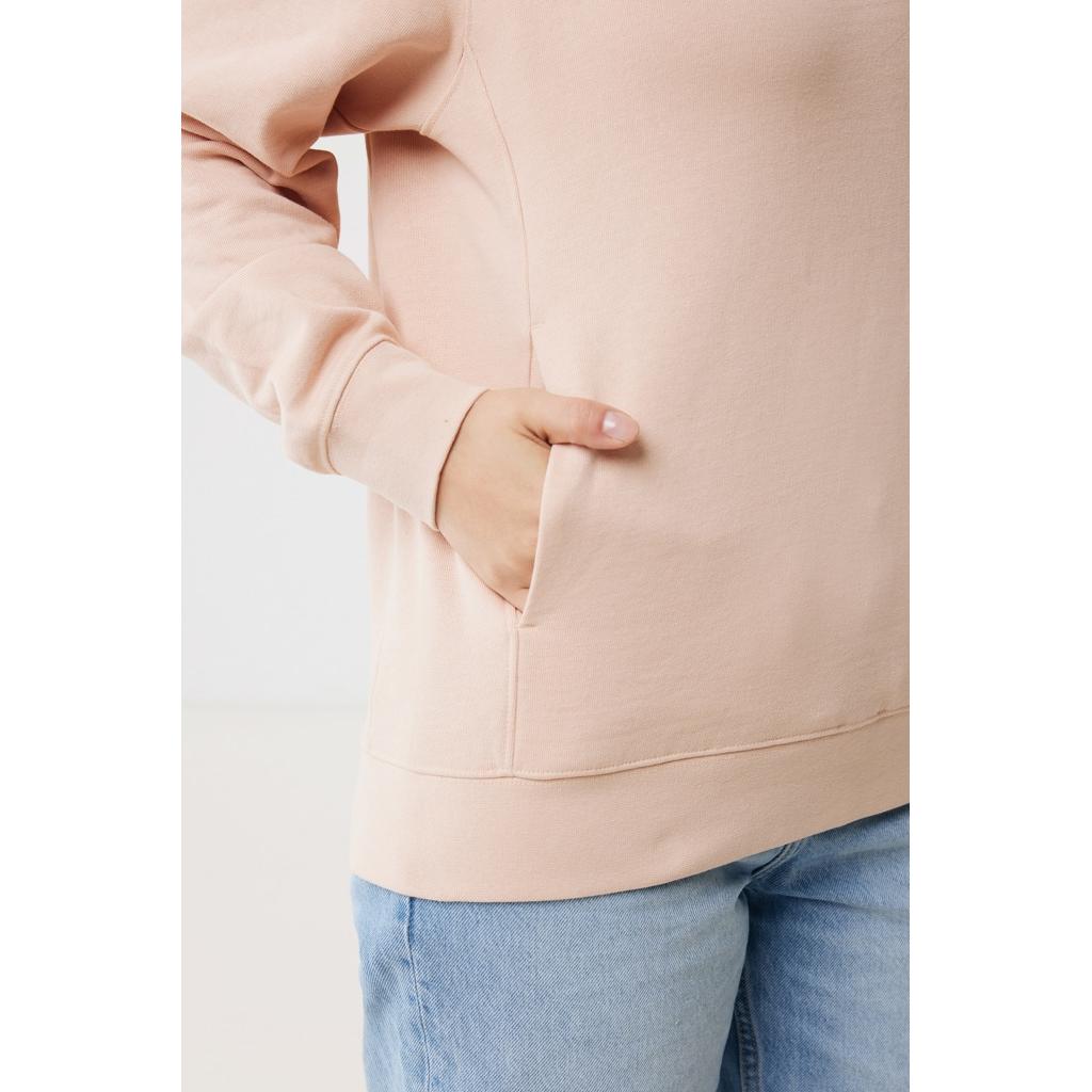 Iqoniq Yengo recycled cotton hoodie with sidepockets peach nectar XS
