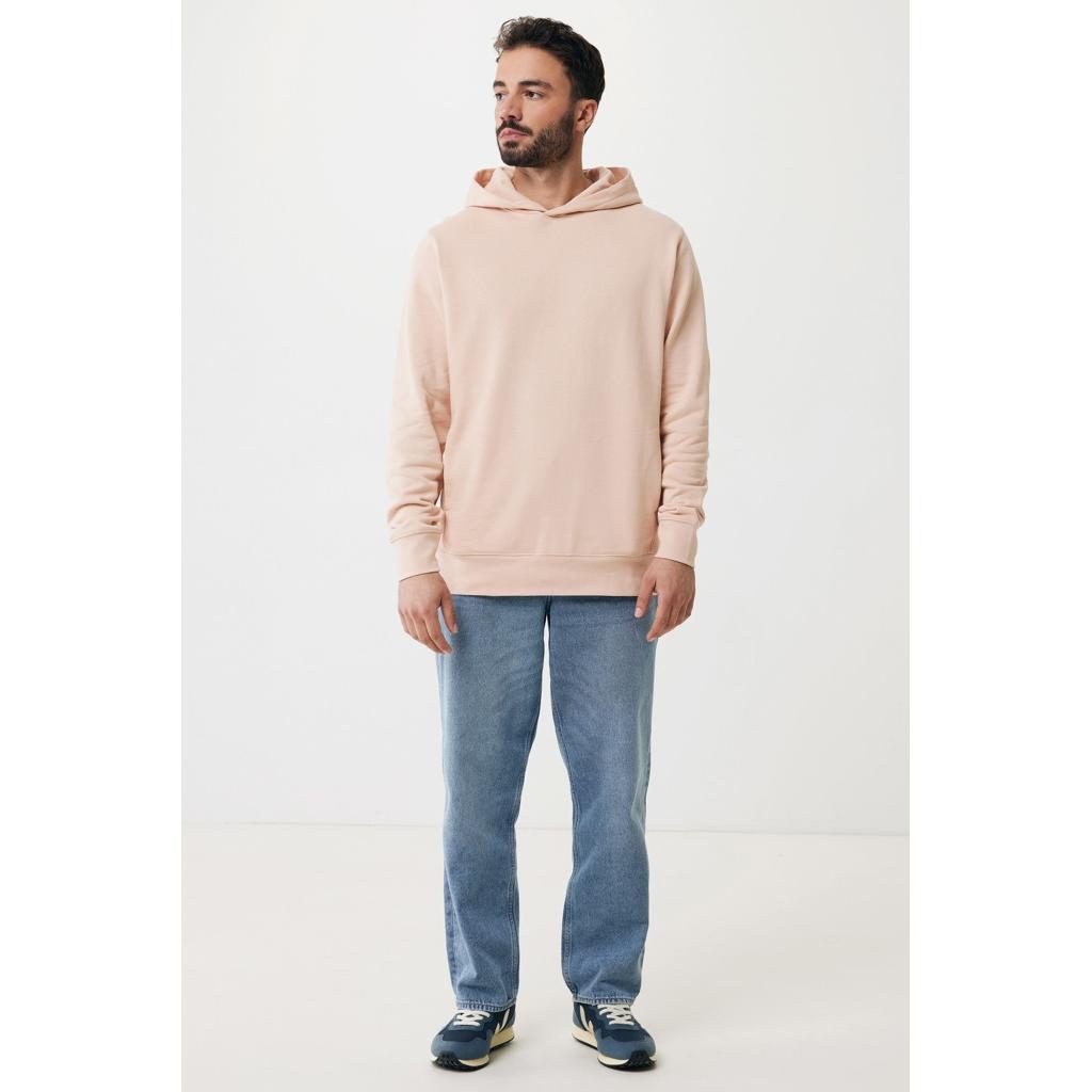 Iqoniq Yengo recycled cotton hoodie with sidepockets peach nectar XS